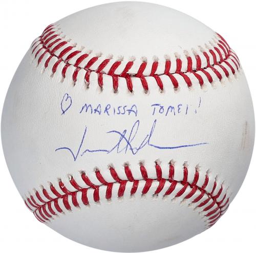 Jason Alexander Seinfeld Autographed Baseball with "Marissa Tomei" Inscription
