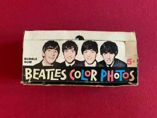 1964, Beatles, "TOPPS", "COLOR PHOTOS"  Display Box (Scarce / Vintage)