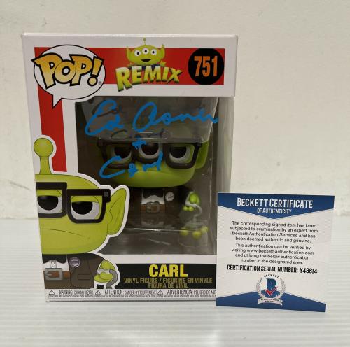 Ed Asner Signed Autographed Carl Alien Up Funko Pop Disney Pixar Beckett COA 6