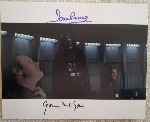 Star Wars Dave Prowse James Earl Jones Signed 8x10 Photo Rare!