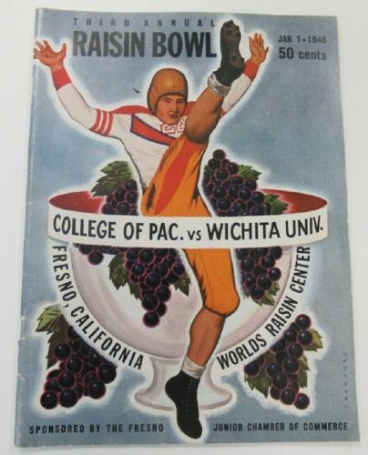 1948 Raisin Bowl Program College of Pacific v Wichita Ex+ 68861