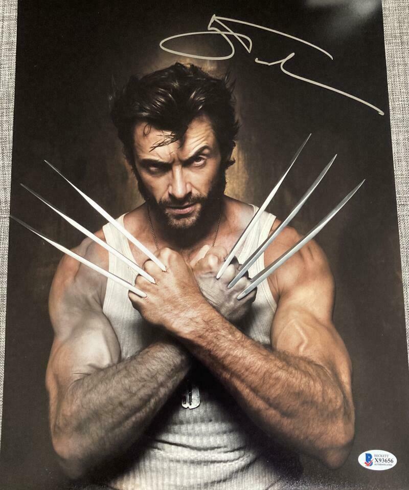 Hugh Jackman Signed Full Autograph X Men Logan Wolverine 11x14 Photo Beckett E