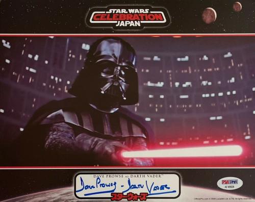 David Prowse Signed "Darth Vader" Star Wars 8x10 Photo PSA AF49608
