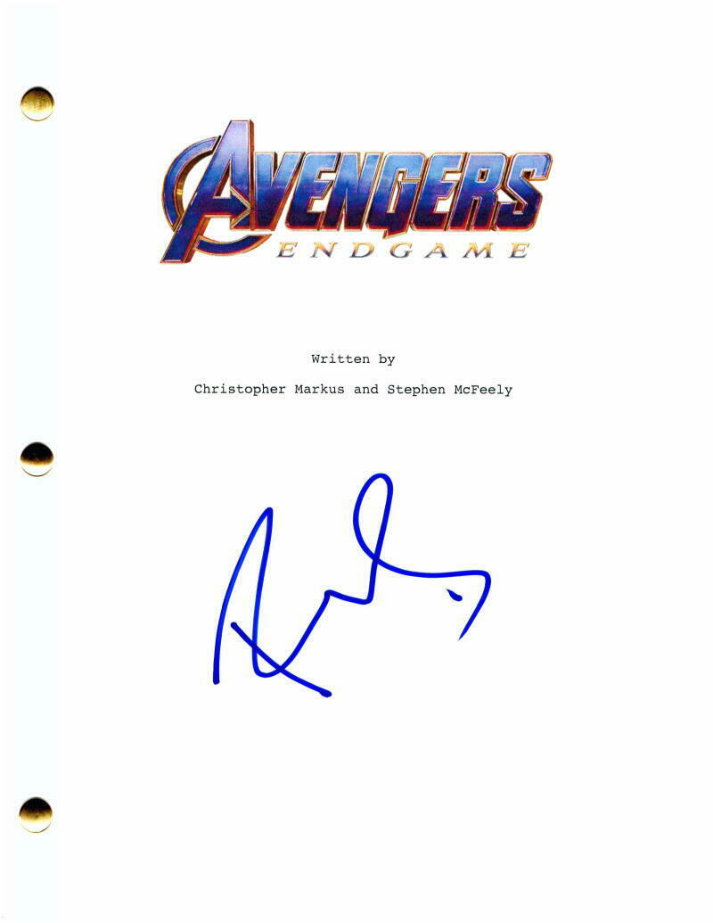 Robert Downey Jr Signed Autograph Avengers Endgame Full Movie Script Very Rare