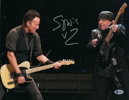 Steven Van Zandt Autographed 11x14 Photo w/Bruce Springsteen E STREET BAND JSA 