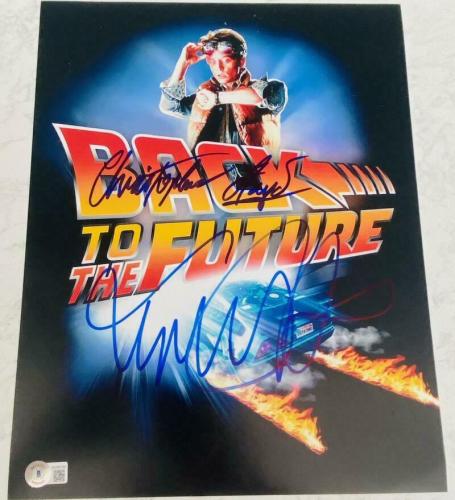 BACK TO THE FUTURE ~ MARTY & DOC ~ AUTOGRAPH COLOR PHOTO REPRINT 8 X 10 F2 