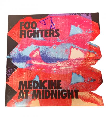 Dave Grohl Signed Foo Fighters Medicine At Midnight Album Vinyl Lp Auto Beckett