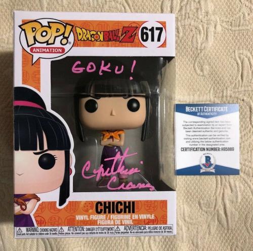 Cynthia Cranz  Signed Autographe Chi Chi Funko Pop Dragon Ball Z BECKETT COA 16