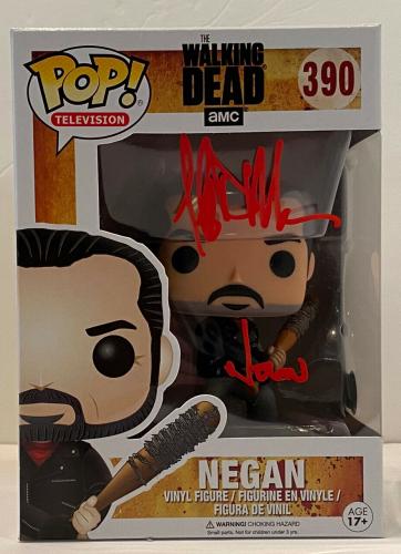Jeffrey Dean Morgan Signed Negan Funko Pop Figure The Walking Dead Beckett COA