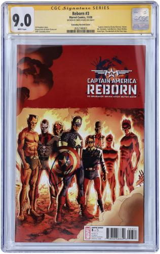 Chris Evans Captain America Autographed Reborn #3 Cassaday Cover Comic Book - CGC 9