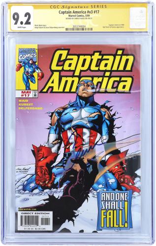 Chris Evans Captain America Autographed Captain America #17 Comic Book - CGC Graded 9.2