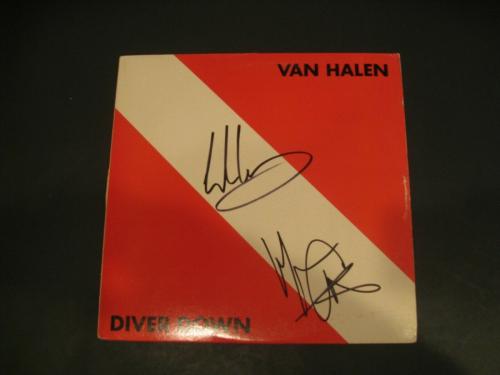 Van Halen Signed Autographed Diver Down Album Eddie Van Halen+1 JSA LOA Z72945