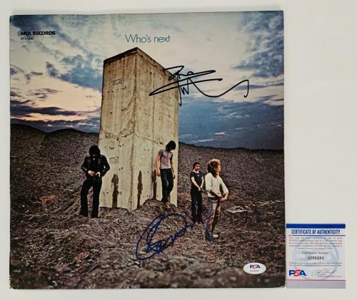 Roger Daltrey & Pete Townshend The Who Signed Who's Next Record Album Psa Coa