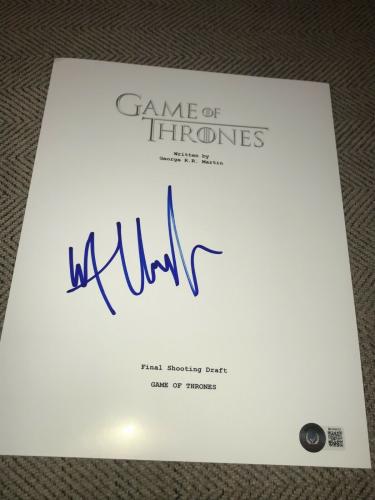 Kit Harington Signed Autograph Television Script Game Of Thrones Beckett Bas D
