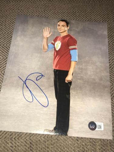 JIM PARSONS SIGNED AUTOGRAPH 8x10 PHOTO BIG BANG THEORY IN PERSON BECKETT BAS D