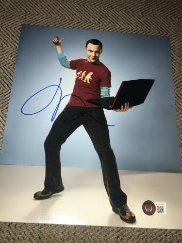 JIM PARSONS SIGNED AUTOGRAPH 8x10 PHOTO BIG BANG THEORY IN PERSON BECKETT BAS E
