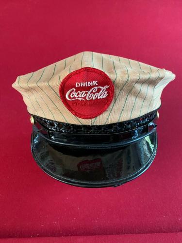 1950's, Coca-Cola, Vintage Cream Delivery Man Hat (Scarce / Vintage)