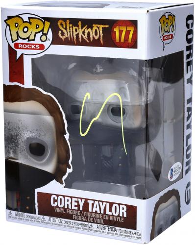 Corey Taylor Slipknot Autographed #177 Funko Pop! Signed in Yellow - Beckett