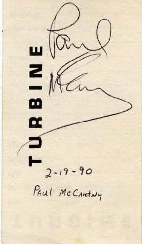 Paul McCartney Signed Autographed Cut Autograph The Beatles Beckett LOA