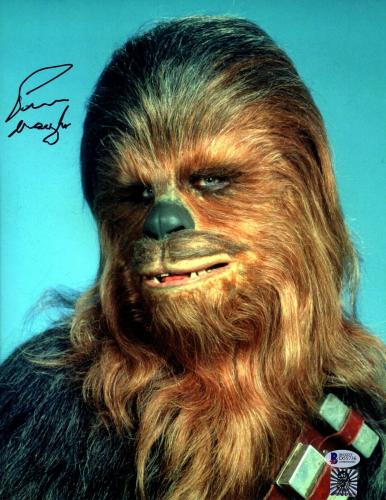 PETER MAYHEW Signed  STAR WARS "Chewbacca" 11x14 Photo BECKETT BAS #D55736