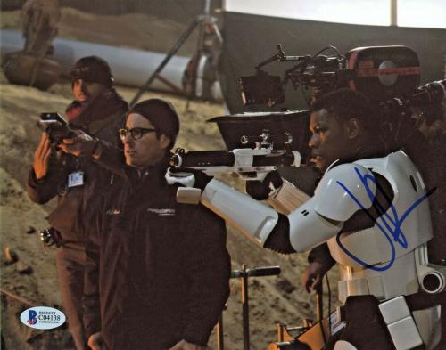 J.J. Abrams Signed 8x10 Star Wars The Force Awakens Photo On Set Beckett BAS COA