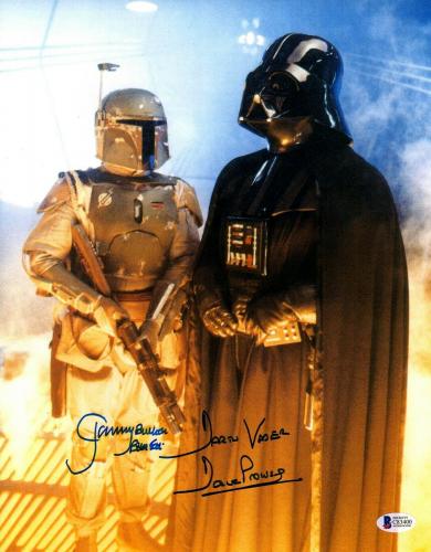 DAVE PROWSE & JEREMY BULLOCH Signed STAR WARS 11x14 Photo Beckett BAS #C83400