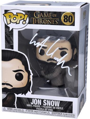 Kit Harrington Game of Thrones Autographed Jon Snow Season 8 #80 Funko Pop!