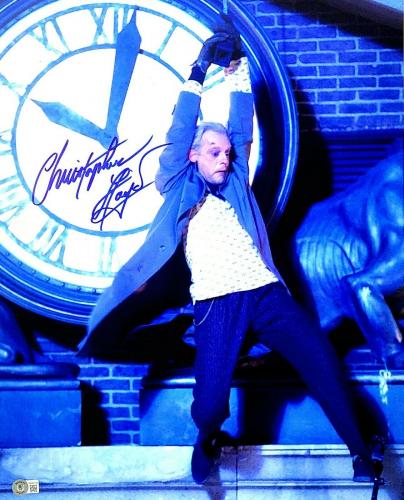 CHRISTOPHER LLOYD Signed "BACK TO THE FUTURE" 16X20 Photo Beckett BAS Witness