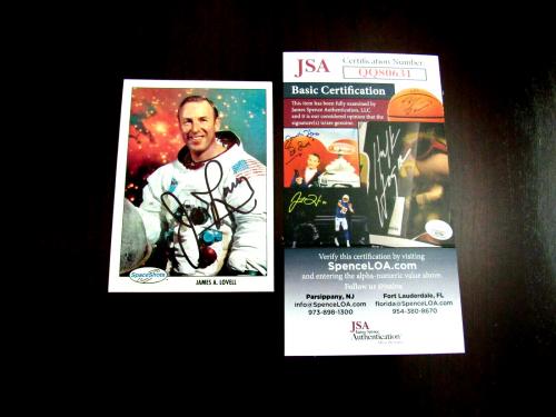 James Jim Lovell Apollo 13 Astronaut Signed Auto L/e 1 0f 9 Space Shots Card Jsa