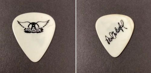 Aerosmith Guitar Pick Brad Whitford Signature Model White 1993 Get A Grip Tour