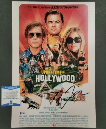 Quentin Tarantino signed Once Upon a Time in Hollywood 12x18 Poster Photo BAS