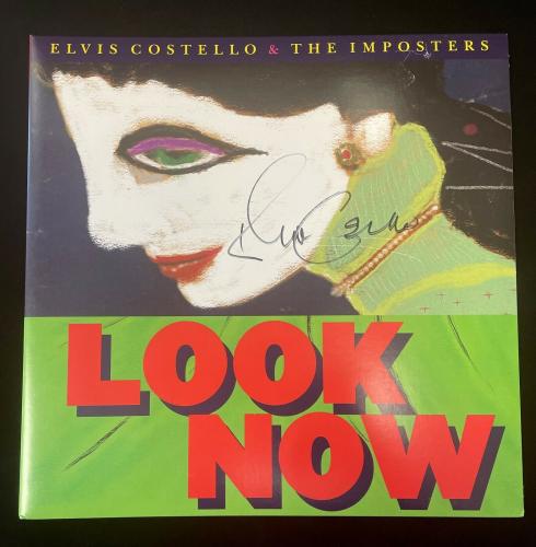 ELVIS COSTELLO UACC SIGNED DIGIPACK LOOK NOW  UK  CD ALBUM 