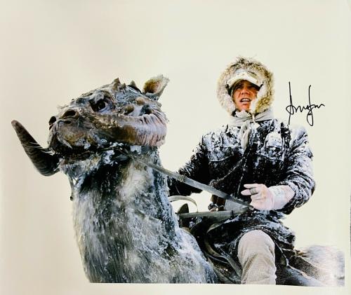 Harrison Ford Autographed Star Wars 30x40 Photo Canvas BAS Beckett Witness