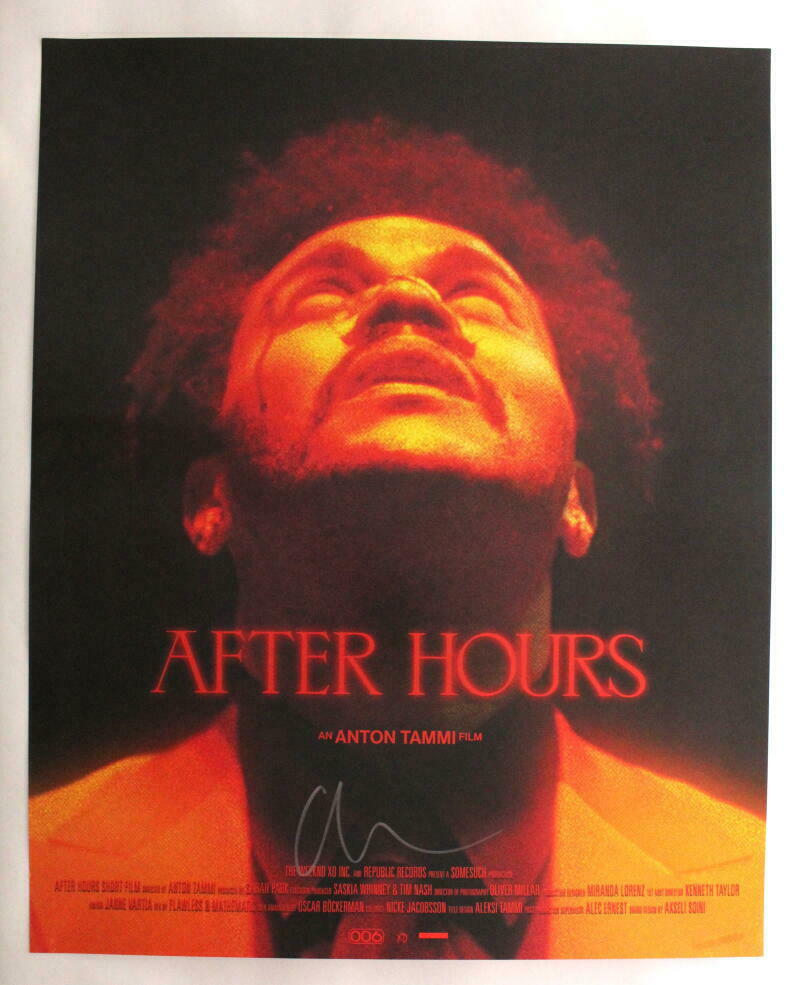 THE WEEKND AUTOGRAPHED SIGNED & FRAMED PP POSTER PHOTO 