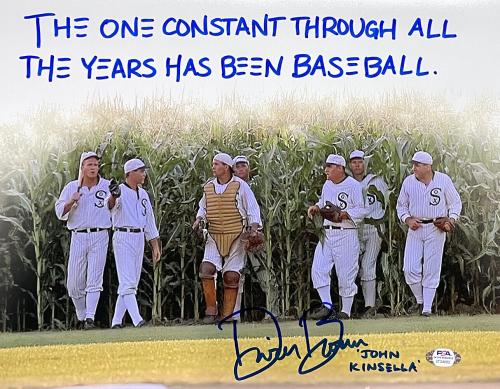 Dwier Brown Signed 11x14 Field Of Dreams Group Photo The One Constant Insc PSA