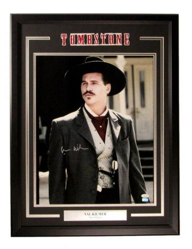 Val Kilmer Tombstone "I'm Your Huckleberry" Signed 11x14 Photo BAS Witnessed 5