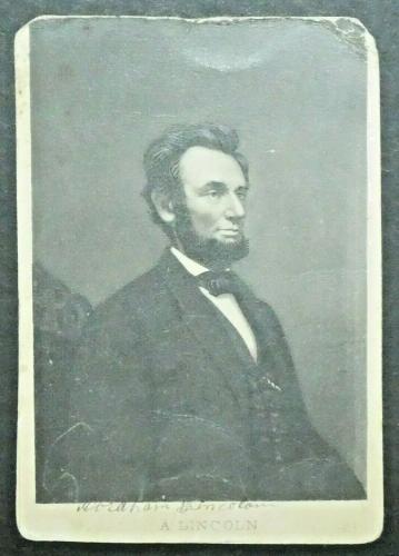 Abraham Lincoln 1860's CDV Photo 2.5" x 3.5
