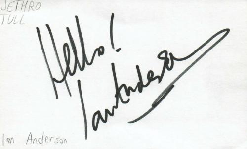 Ian Anderson Signed 10x8 Photo Display Jethro Tull Autograph Memorabilia COA 