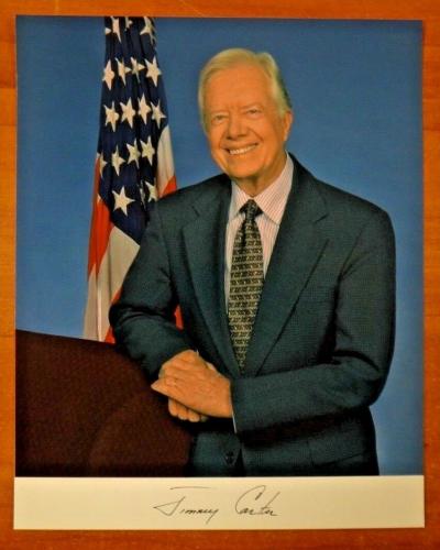 39th United States President Jimmy Carter Signed 8x10 Photo