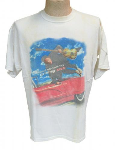 2002 Vintage Paul McCartney Driving USA Tour Concert T-Shirt Size XL