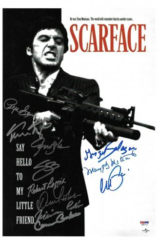 STEVEN BAUER Autograph SCARFACE Signed 11x17 Movie Poster Photo ~Beckett BAS COA 