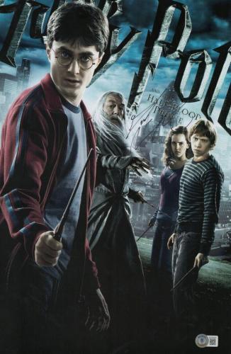 Daniel Radcliffe Autographed 10.5X16 Poster Harry Potter Half-Blood Prince BAS