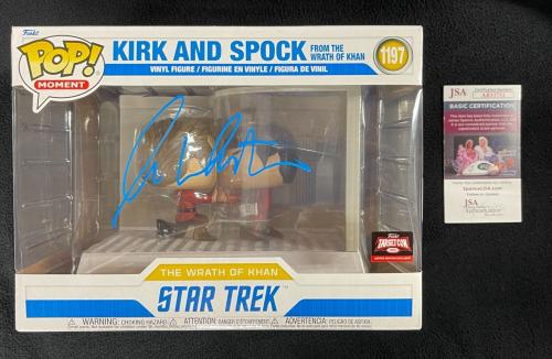William Shatner Signed Star Trek Warth Of Khan Kirk And Spock Funko Pop JSA COA