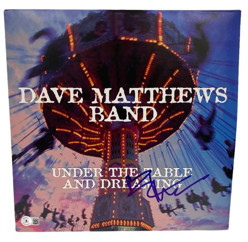 Autographed Dave Matthews Band Rhinos Choice Album Cover Replica,FRAME INCLUDED does not apply to drumheads