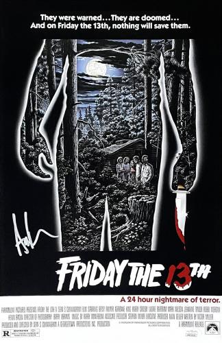 Ari Lehman Signed Friday The 13th 11x17 Poster Photo JSA ITP
