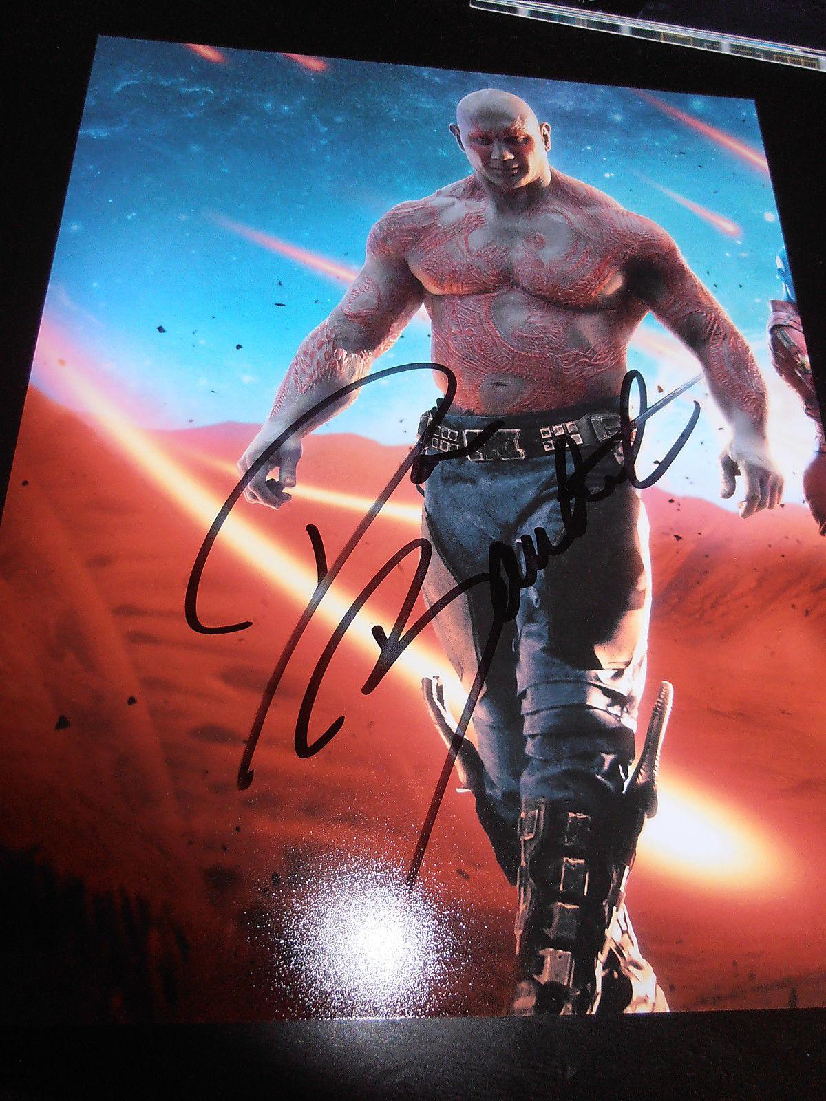 DAVE BAUTISTA SIGNED AUTOGRAPH 8x10 PHOTO GUARDIANS OF THE ...