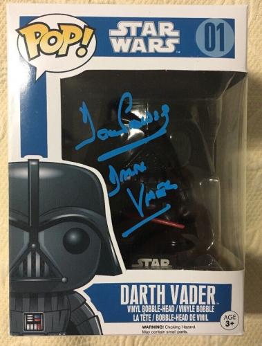 Dave Prowse Signed Autographed Darth Vader Funko Pop Star Wars BECKETT COA 10