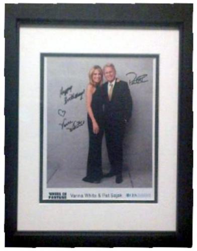 REPRINT VANNA WHITE PAT SAJAK #SN5 Wheel of Fortune autograph signed photo 
