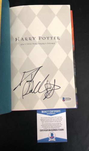 Daniel Radcliffe Signed Harry Potter The Sorcerers Stone Hardcover Beckett Bas 4