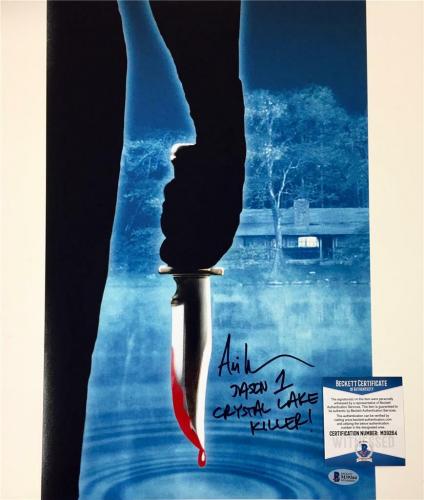 ARI LEHMAN Friday the 13th JASON "Crystal Lake Killer"signed 11x17 photo BAS COA